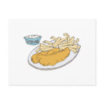 fish and chips post card