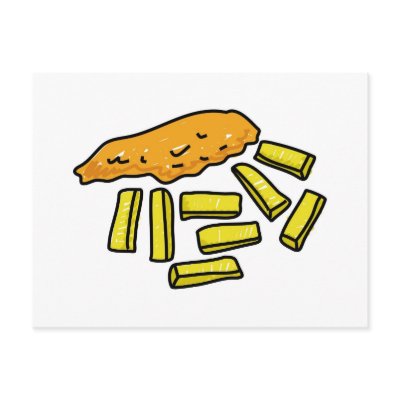 fish-and-chips postcards by prawny