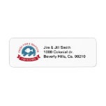 Fish And Chips Seafood Logo Custom Return Address Labels