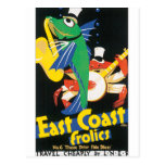 Fish and Crab play saxophone and banjo Postcards