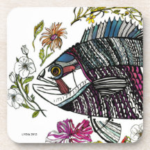 Fish and Flowers Coaster