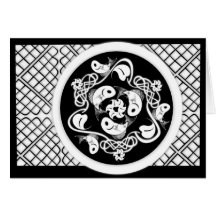 fish and plants knot black cards