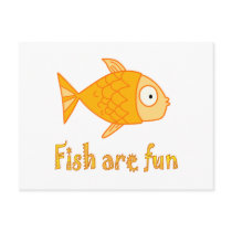 Fish are Fun Postcard
