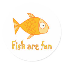 Fish are Fun Stickers