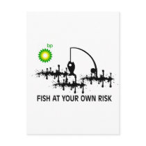 FISH AT YOUR OWN RISK POSTCARDS