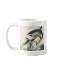 Fish - Black Marlin & Mako Shark Bookstore Promo Coffee Mugs