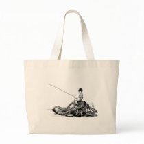 Fish / Boy Fishing Tote Bag