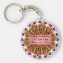 Fish, Calamari & Shrimp Combo Plate Keychains