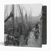 Fish docks, Grimsby, early 20th century Vinyl Binders