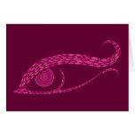 Fish Eye Abstract Art Card