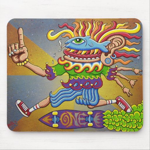 Fish Eye Airwalk  Mouse Pads