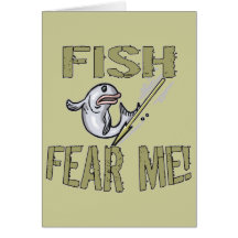 Fish Fear Me T-shirts and Gifts Card