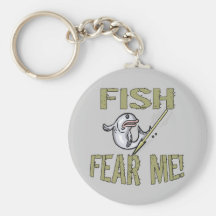 Fish Fear Me T-shirts and Gifts Key Chains
