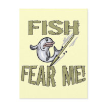 Fish Fear Me T-shirts and Gifts Postcards