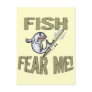 Fish Fear Me T-shirts and Gifts Postcards