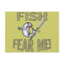 Fish Fear Me T-shirts and Gifts Postcards
