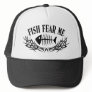 Fish Fear Me Tattoo Mesh Hats