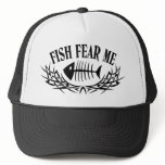 Fish Fear Me Tattoo hats