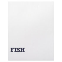 "Fish" fishing fan design Custom Letterhead