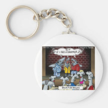 Fish Folk Singers Funny Gifts Tees & Collectibles Key Chain