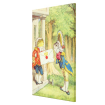 Fish-Footman Delivering an Invitation to a canvas prints