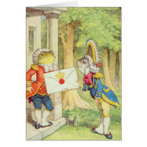 Fish-Footman Delivering an Invitation to a Greeting Card