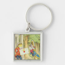 Fish-Footman Delivering an Invitation to a Key Chain