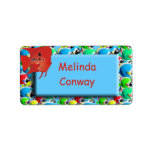 Fish - Girls school name label