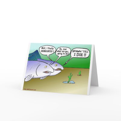 FISH GRADUATION CARD by cabinfeverdavid