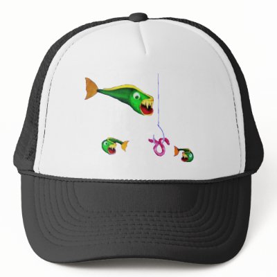 fish mesh hat by SteveHester