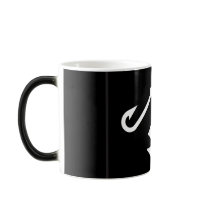Fish Head and Hook - Black and White Mug