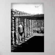 fish hook bw posters
