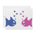 fish in love icon personalized invitation