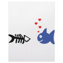 fish in love icon letterhead template