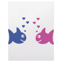 fish in love icon letterhead template