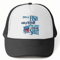Fish in Trouble Big Mouth Shut Funny Fishing