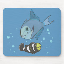 fish mouse pad