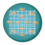Fish Multiplication Table (3 inch) Magnet