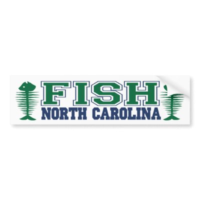 Fish North Carolina Bumper Stickers by FishNHuntObsessions