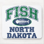 Fish North Dakota Mouse Mats