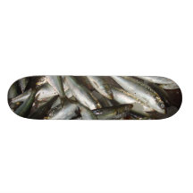 Fish on skate board deck