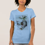 Fish Playing Accordion and Water Lily t-shirts