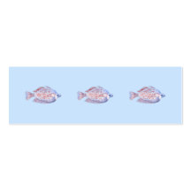 Fish. Red Line Rainbowfish. Business Card