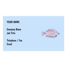 Fish. Red Line Rainbowfish. Business Cards