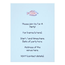 Fish. Red Line Rainbowfish. Invitations