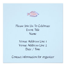 Fish. Red Line Rainbowfish. Invitations