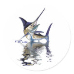 Fish Reflections Collection Round Sticker