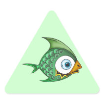 Fish Triangle Sticker