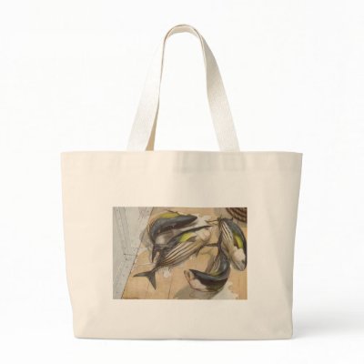 Fish - Striped Tuna - Katsuwonus pelamis Bags by LisasLair