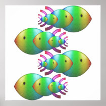 Fish Symbol Families Poster